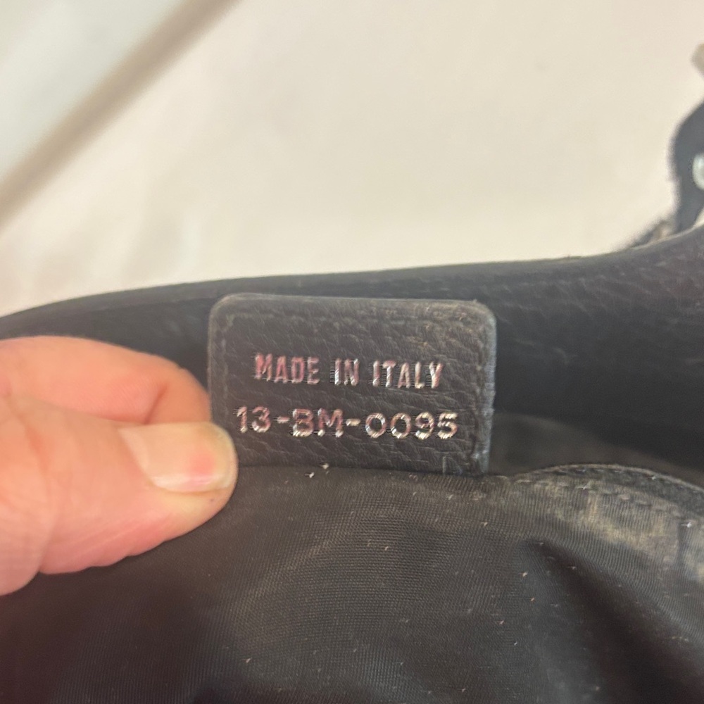 Dior *-* Black Shoulder Bag purse  with Silver Accents - Picture 5 of 8